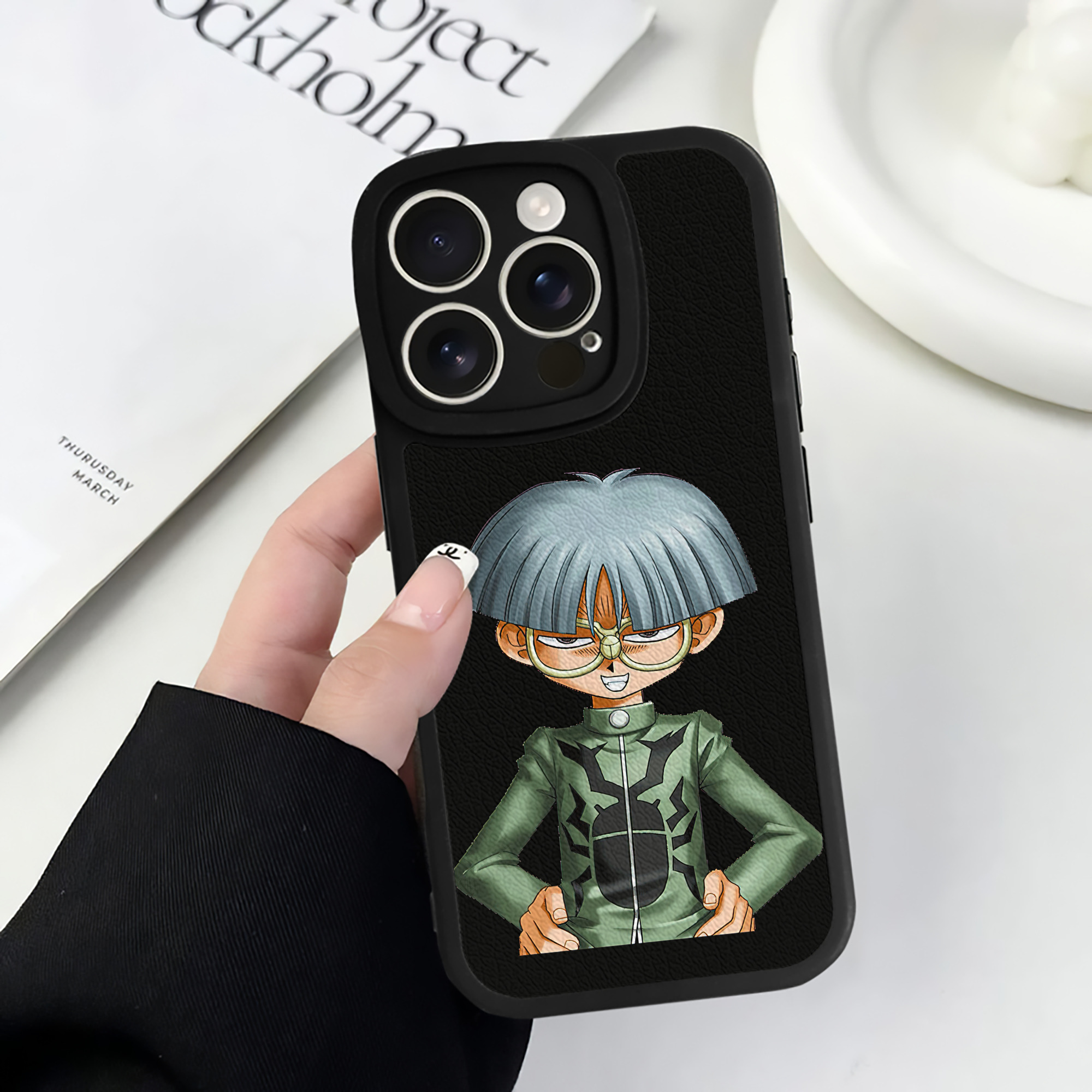 遊☆戯☆王 Yu-Gi-Oh! 【iPhone 16シリーズ対応】シリコンスマホケース（レザー調） 材質：シリコン